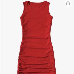Shein Ruched Bodycon dress sz S